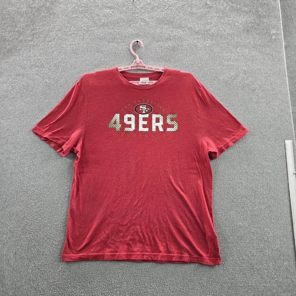 San Francisco 49ers Men Shirt XL Red NFL Team Apparel Graphic‎ Logo